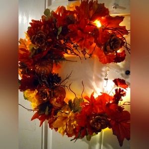 Half moon harvest/Halloween Wreaths